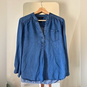 Blue Denim Tunic Blouse PL lightweight